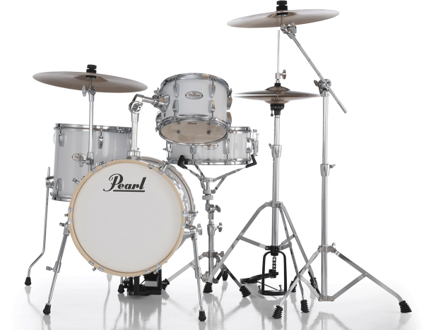 Pearl Midtown Jazette - pure white Jazz drum kit