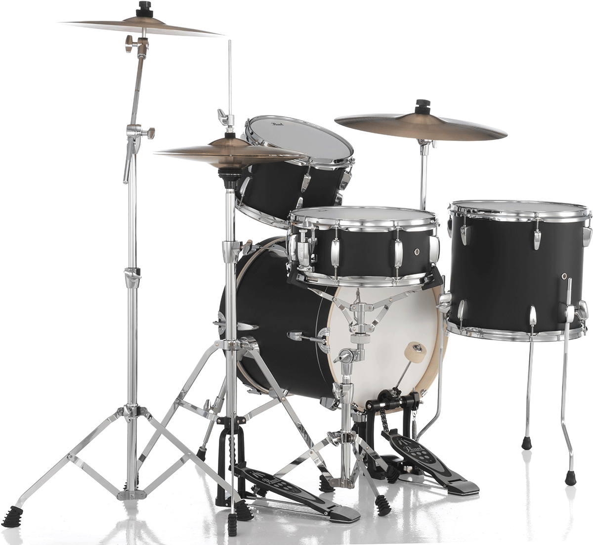 Pearl Kit Midtown Jazette 4 Futs - Matte Black - Batterie Acoustique Jazz - Variation 1