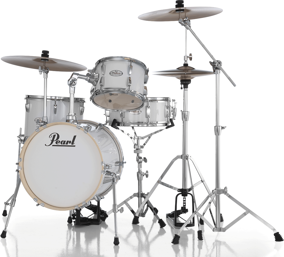 Pearl Kit Midtown Jazette 4 Futs - Pure White - Batterie Acoustique Jazz - Variation 1