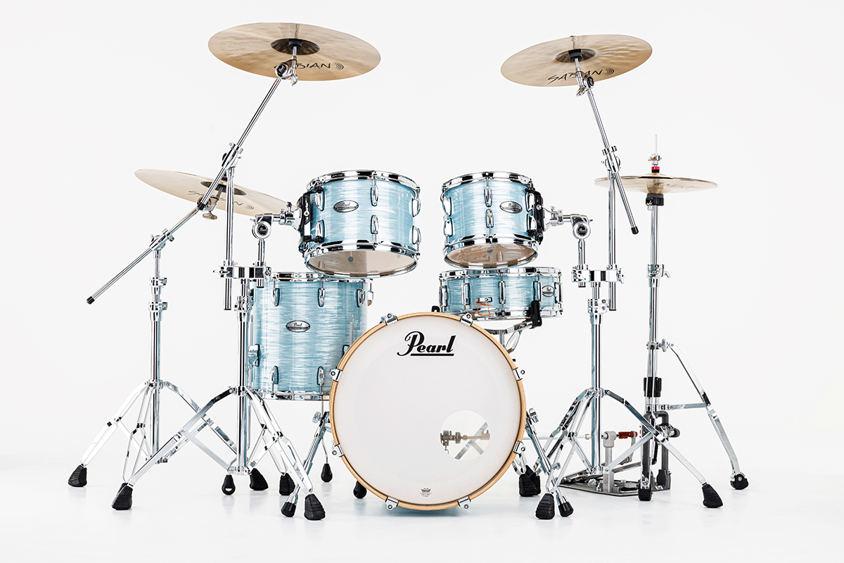 Pearl Pmx904xpc-414 Fusion 20 Pouces - 4 FÛts - Ice Blue Oyster - Batterie Acoustique Fusion - Variation 1