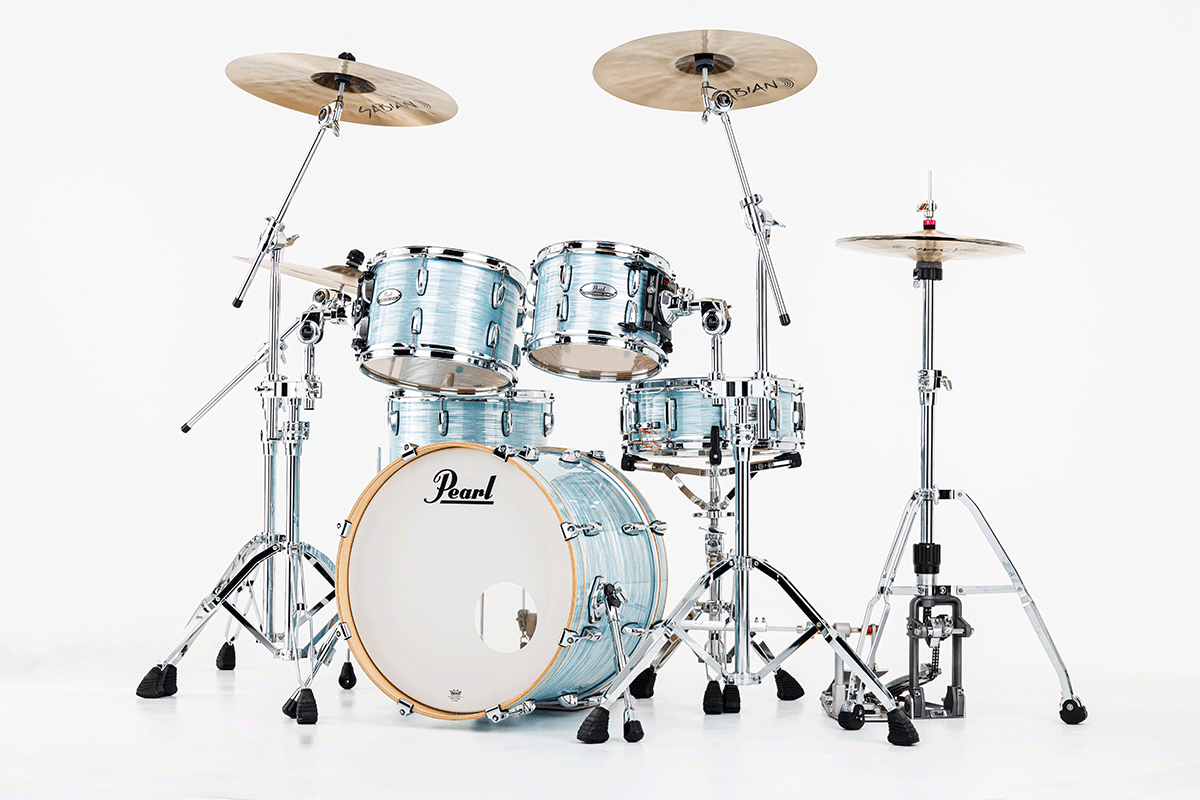 Pearl Pmx904xpc-414 Fusion 20 Pouces - 4 FÛts - Ice Blue Oyster - Batterie Acoustique Fusion - Variation 3