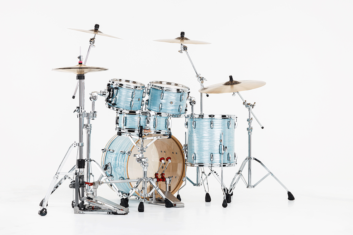 Pearl Pmx904xpc-414 Fusion 20 Pouces - 4 FÛts - Ice Blue Oyster - Batterie Acoustique Fusion - Variation 4