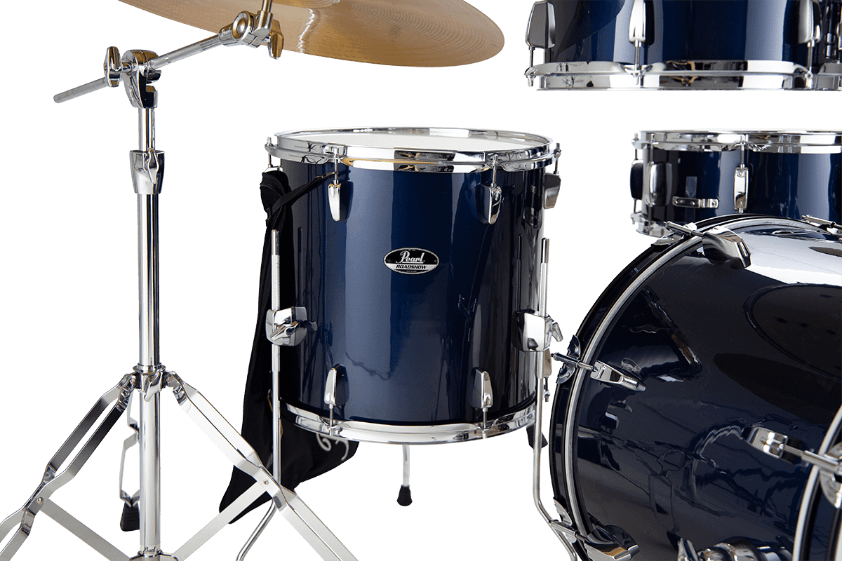 Pearl Roadshow Fusion 20 + B-50 + Ride 20 - 5 FÛts - Royal Blue Metallic - Batterie Acoustique Fusion - Variation 4