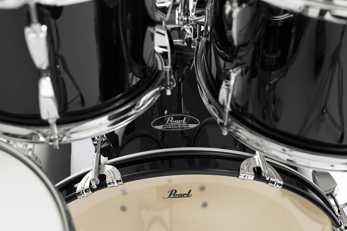 Pearl Roadshow Fusion 20 + B50 + Pack Solar Sabian Jet Black - 4 FÛts - Jet Black - Batterie Acoustique Standard - Variation 2