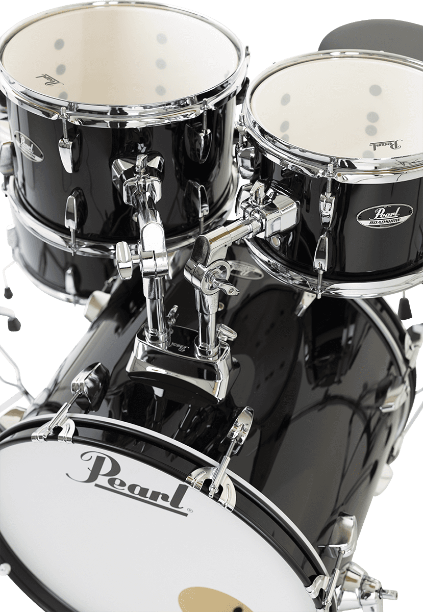 Pearl Roadshow Fusion 20 + B50 + Pack Solar Sabian Jet Black - 4 FÛts - Jet Black - Batterie Acoustique Standard - Variation 3