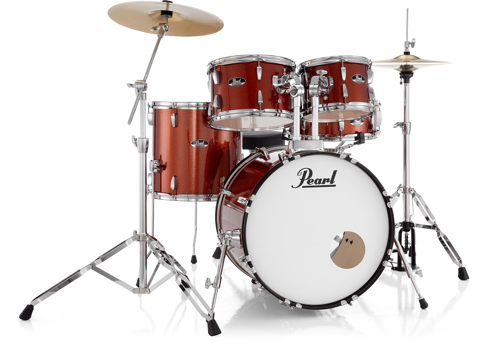 Pearl Roadshow Fusion 20'' - 5 FÛts - Burnt Orange Sparkle - Batterie Acoustique Fusion - Variation 1