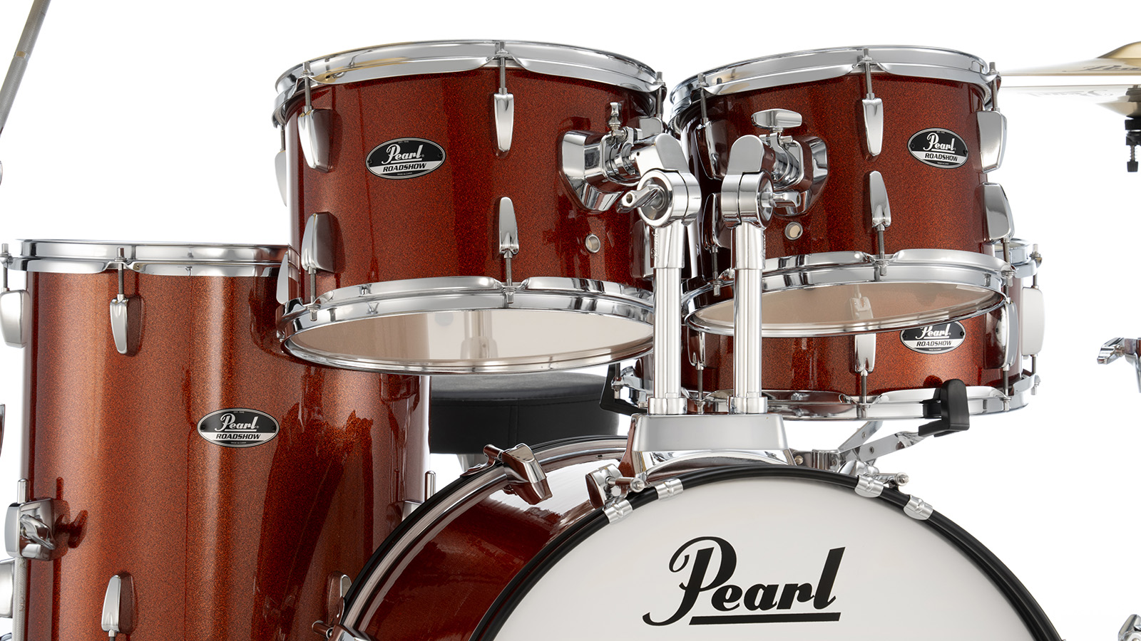 Pearl Roadshow Fusion 20'' - 5 FÛts - Burnt Orange Sparkle - Batterie Acoustique Fusion - Variation 3