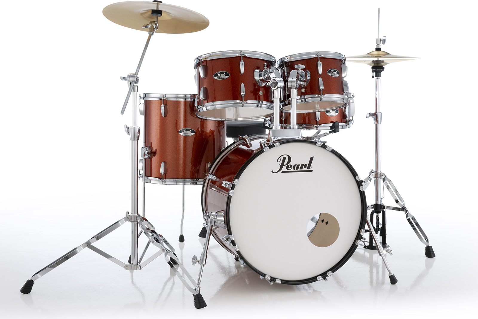 Pearl Roadshow Fusion 20'' - 5 FÛts - Burnt Orange Sparkle - Batterie Acoustique Fusion - Variation 4