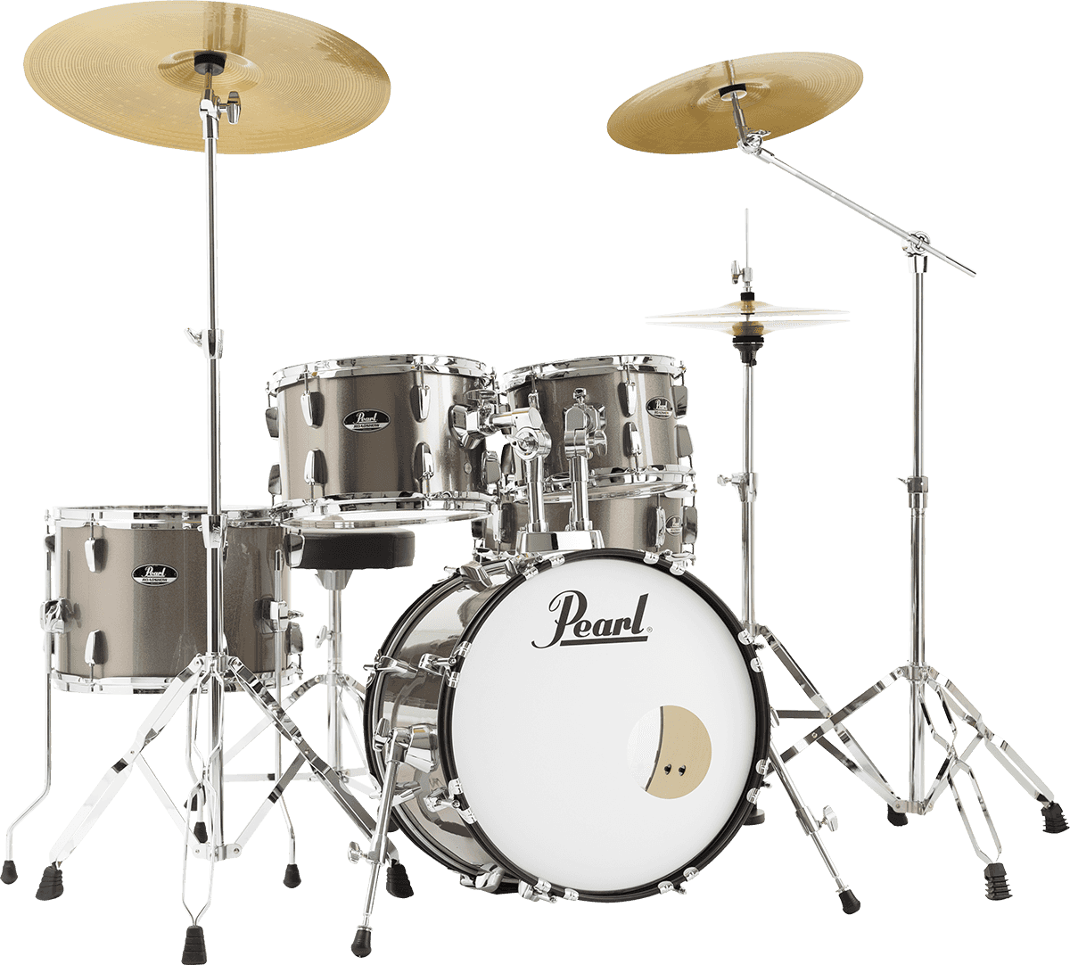 Pearl Roadshow Plus Junior 18'' + Pack Sabian Solar 3 Cy - 5 FÛts - Bronze Metallic - Batterie Acoustique Junior - Variation 1