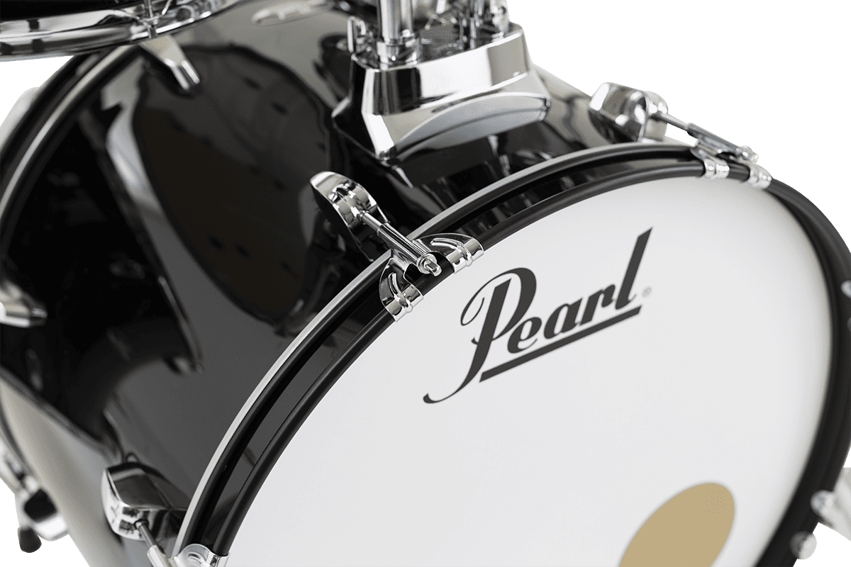 Pearl Roadshow Plus Rock 22'' + Pack Sabian Solar 3 Cymbales - 5 FÛts - Jet Black - Batterie Acoustique Rock - Variation 2