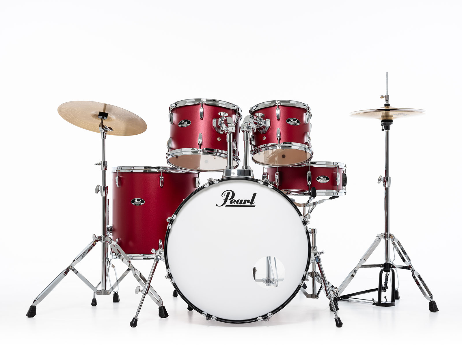 Pearl Roadshow Rock 22'' - 5 FÛts - Matte Red - Batterie Acoustique Rock - Variation 2