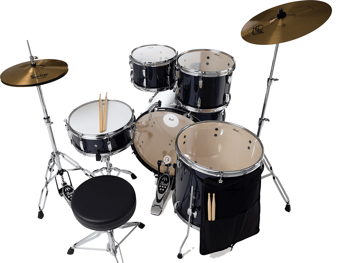 Pearl Roadshow Rock 22'' - 5 FÛts - Royal Blue Metallic - Batterie Acoustique Rock - Variation 1