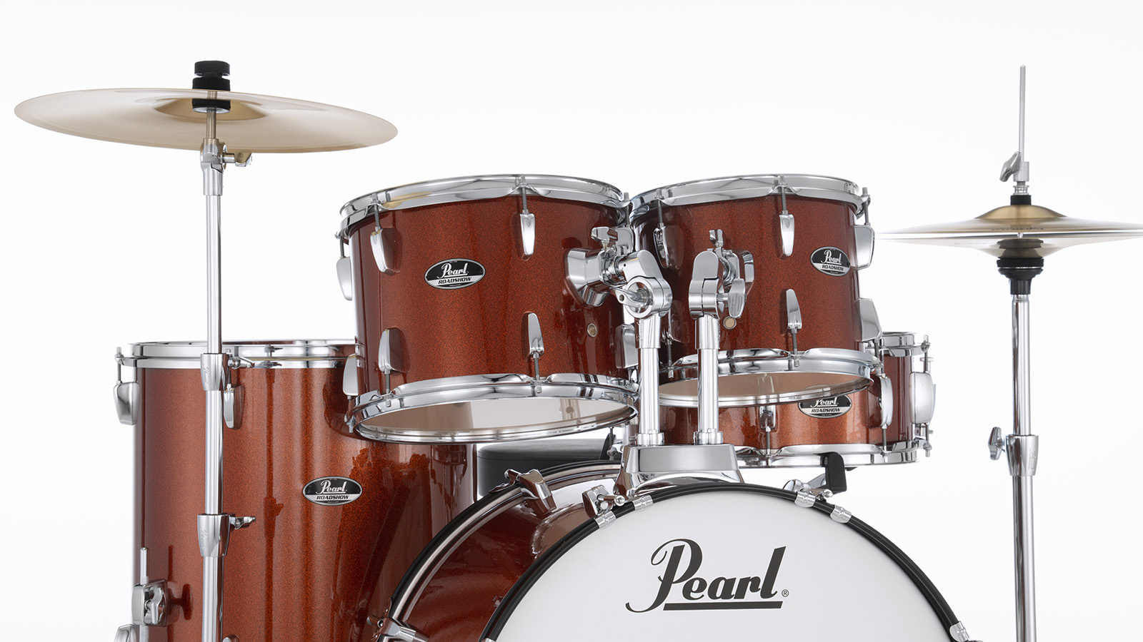 Pearl Roadshow Rock 22'' - 5 FÛts - Burnt Orange Sparkle - Batterie Acoustique Rock - Variation 3