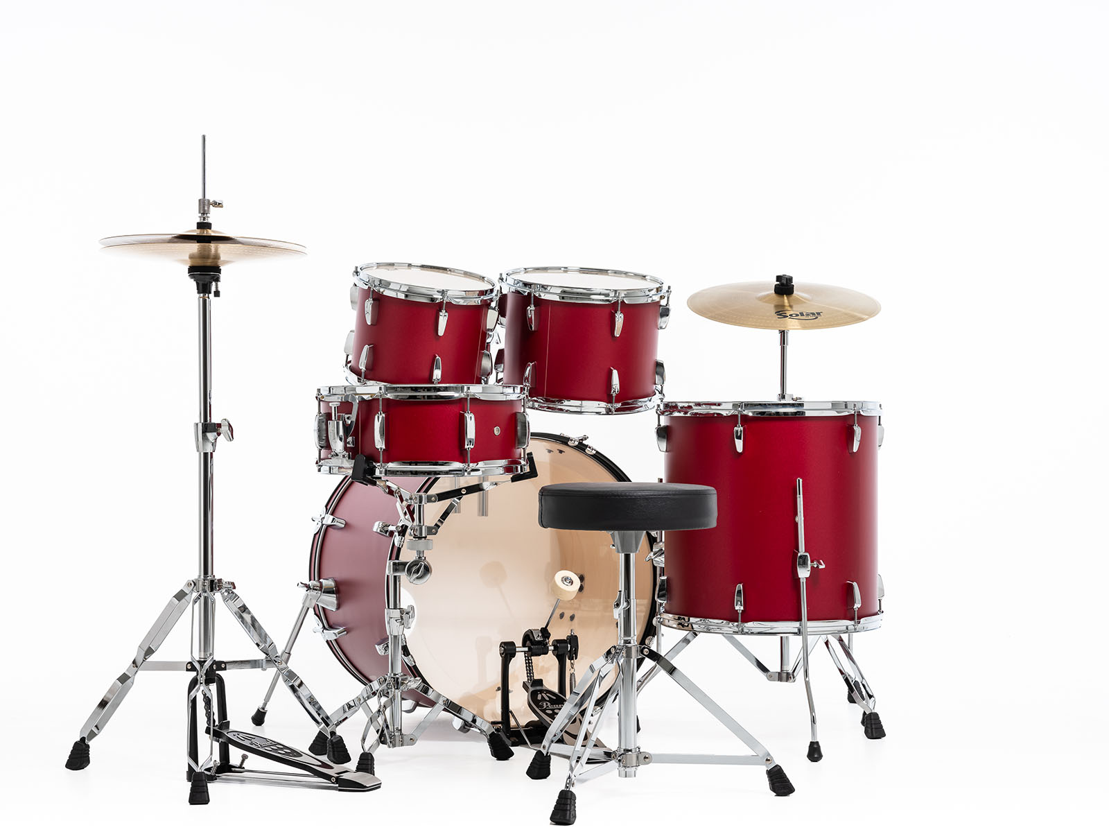 Pearl Roadshow Rock 22'' - 5 FÛts - Matte Red - Batterie Acoustique Rock - Variation 4