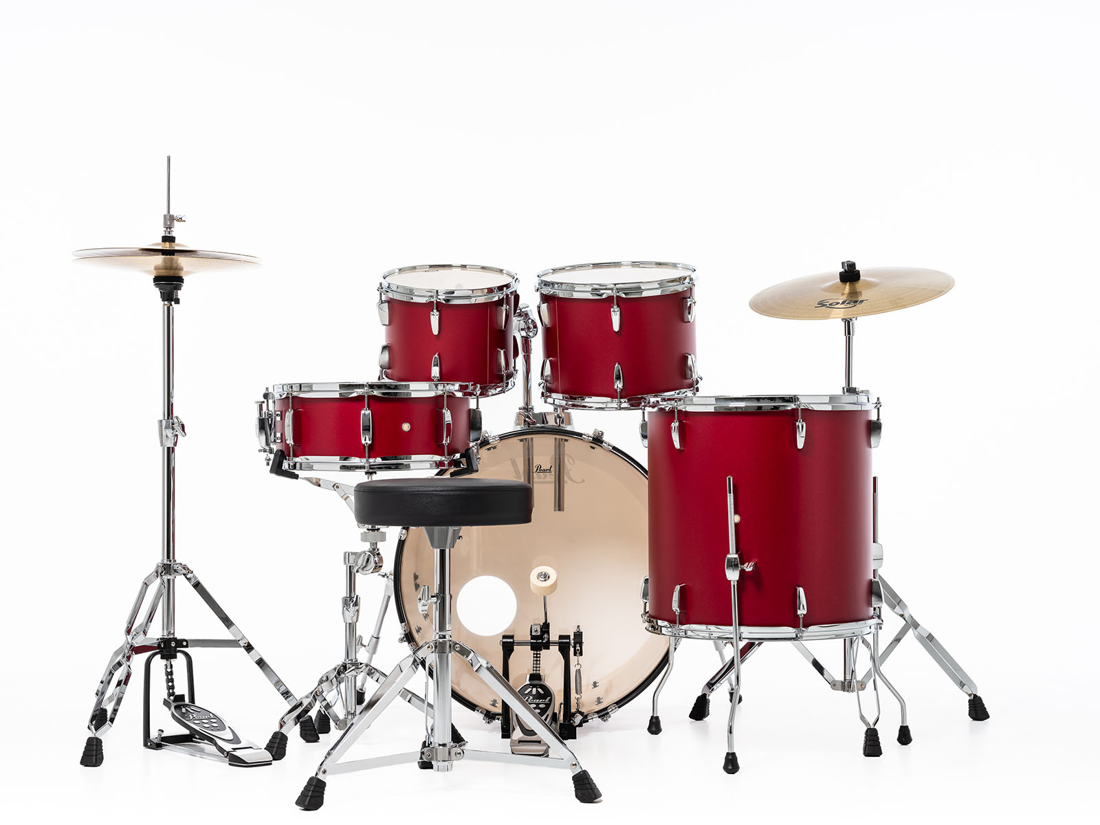 Pearl Roadshow Rock 22'' - 5 FÛts - Matte Red - Batterie Acoustique Rock - Variation 5