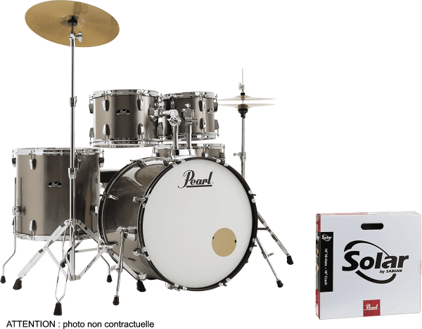 Pearl Roadshow Rock 22 + Pack Sabian Solar - bronze metallic Rock
