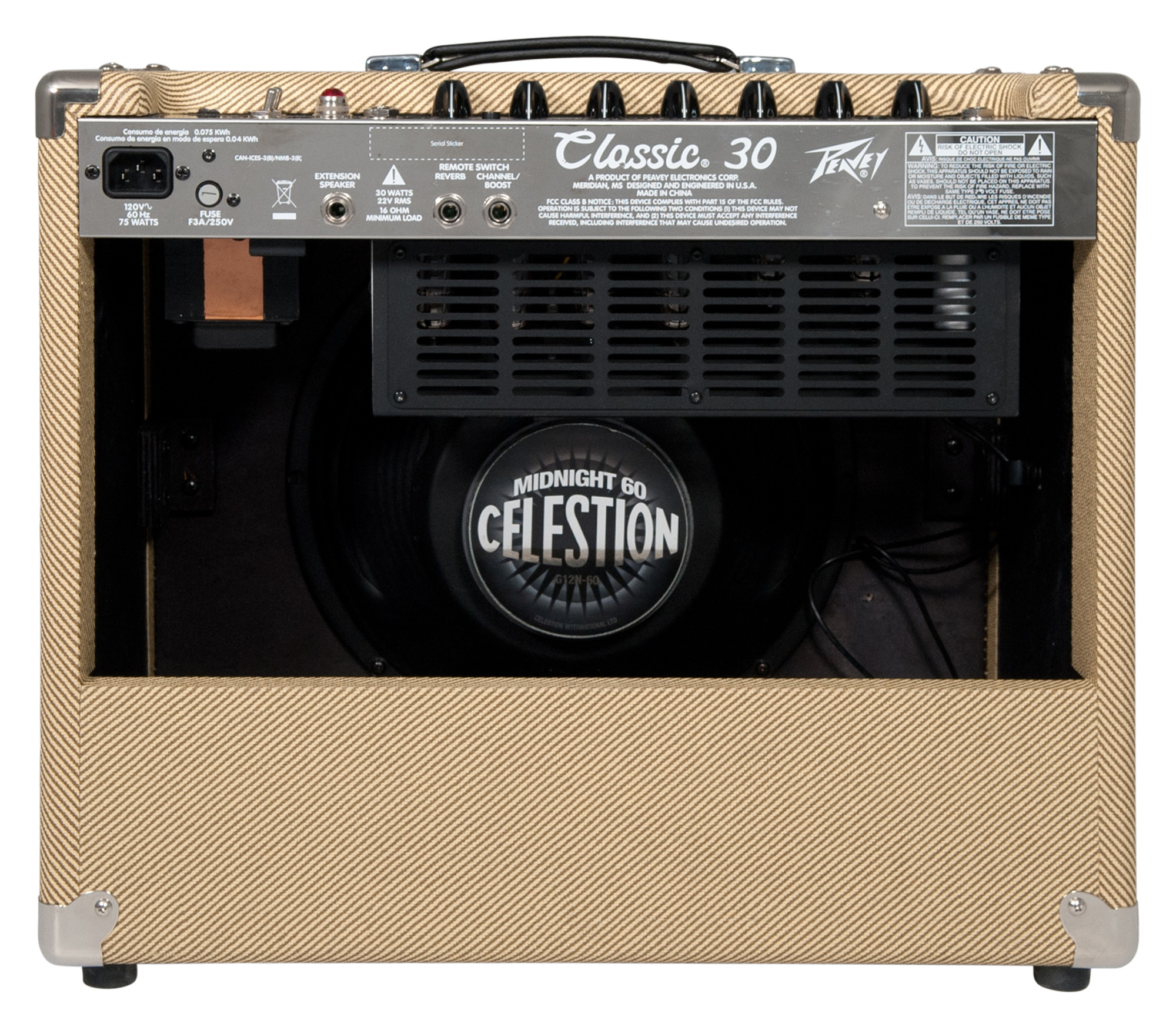 Peavey Classic 30 112 30w 1x12 Tweed - Ampli Guitare Électrique Combo - Variation 1