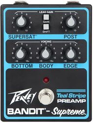 Pédale overdrive / distortion / fuzz Peavey Legacy Bandit Supreme Teal Stripe Preamp