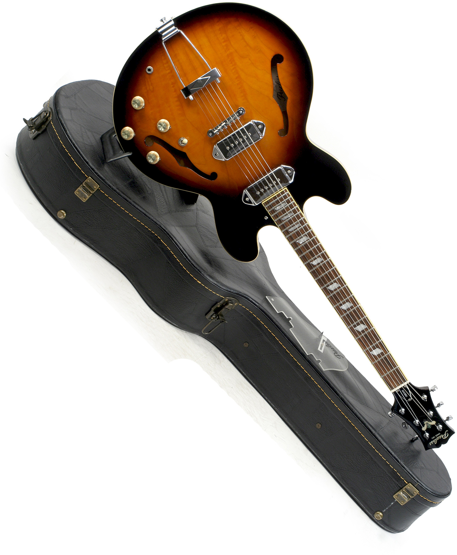 Peerless Songbird Thinline (#pe0905235) - Antique Sunburst - Guitare Électrique 1/2 Caisse - Main picture