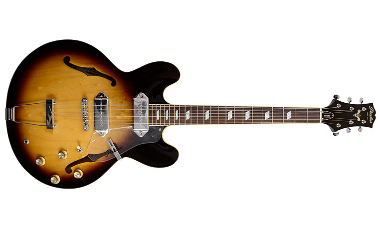 Peerless Songbird Thinline 2p90 Ht Rw - Antique Sunburst - Guitare Électrique 1/2 Caisse - Variation 1