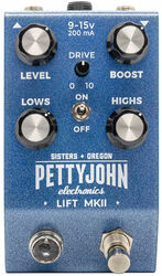 Pédale volume / boost. / expression Pettyjohn electronics Lift MKII Buffer/Boost