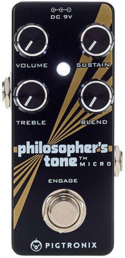 Pigtronix Philosopher’s Tone Micro Compressor - PÉdale Compression / Sustain / Noise Gate - Main picture