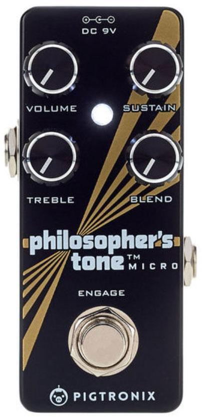 Pédale compression / sustain / noise gate  Pigtronix Philosopher's Tone Micro