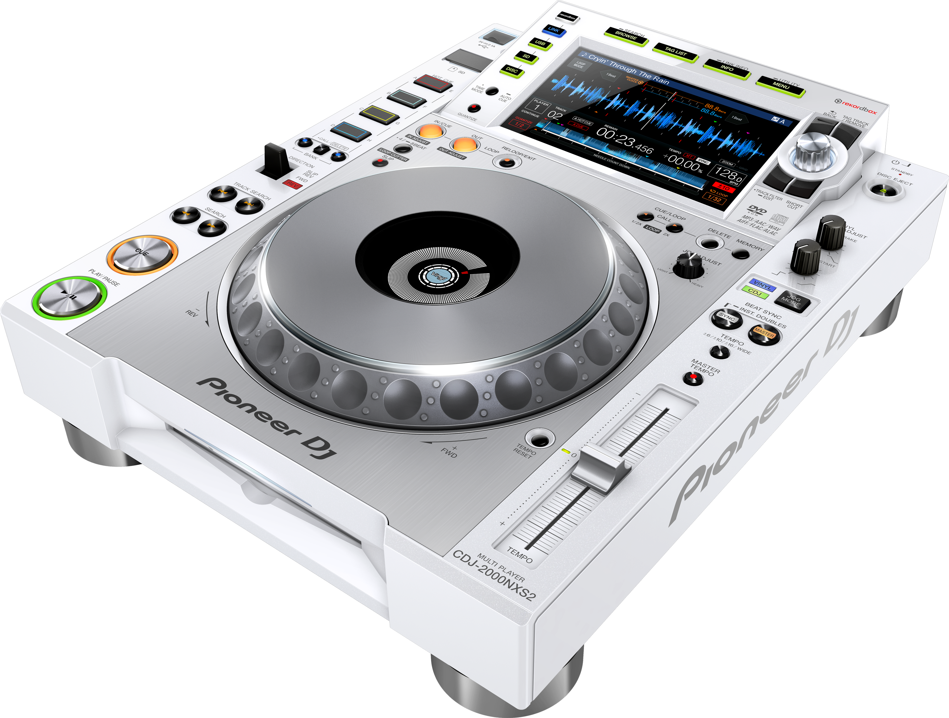 Pioneer Dj Cdj-2000nxs2-white - - Platine Cd & Mp3 - Main picture