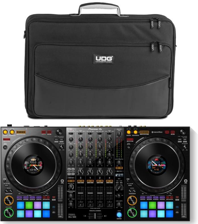 Pack dj avec housse/flight/decksaver Pioneer dj DDJ-1000 + UDG U 7002 BL