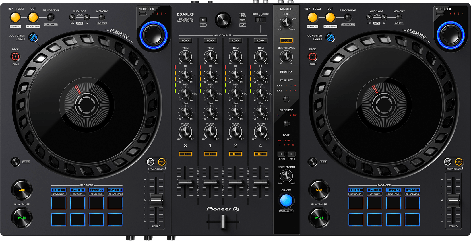 Pioneer Dj Ddj-flx6 - ContrÔleur Dj Usb - Main picture