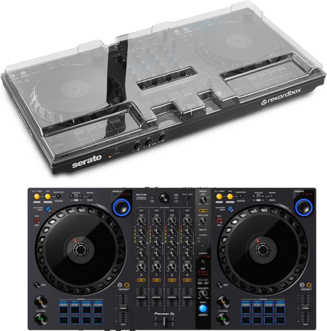 Pioneer Dj Ddj Flx6 + Decksaver - Pack Dj Avec Housse/flight/decksaver - Main picture