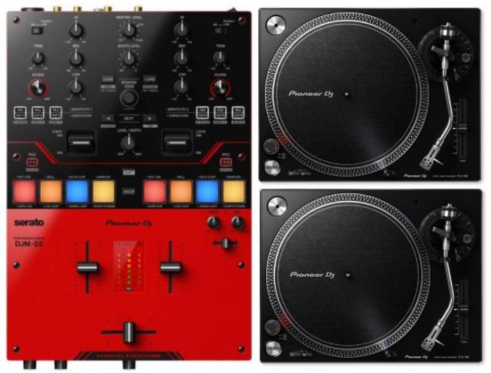 Set dj complet Pioneer dj DJM S5 + PLX-500-K
