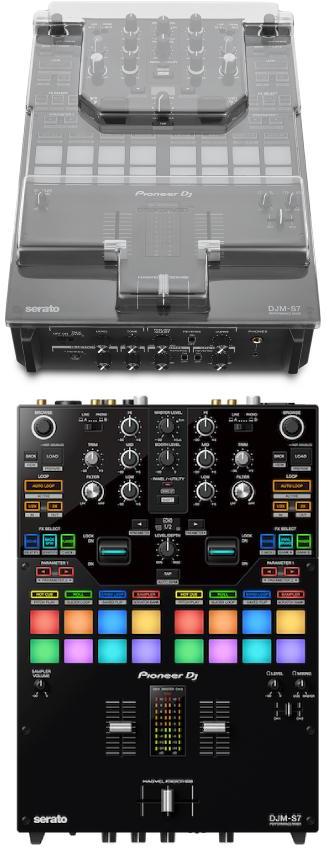 Pack dj avec housse/flight/decksaver Pioneer dj DJM S7 + Decksaver DJM-S7 cover