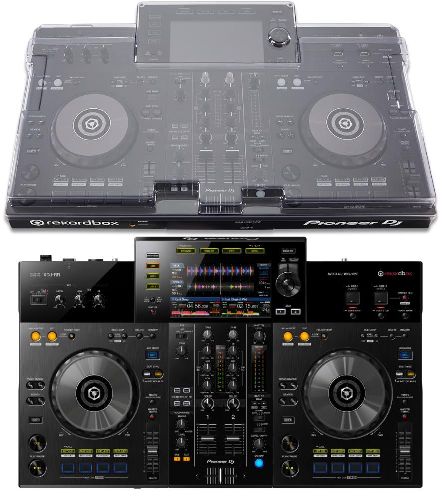 Pack dj avec housse/flight/decksaver Pioneer dj XDJ-RR + Decksaver  XDJ-RR cover