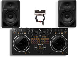 Set dj complet Pioneer dj DDJ-REV1 + DM-50D + X2007-3M - 2 Jack(M) 6,35 mono / 2 RCA(M)