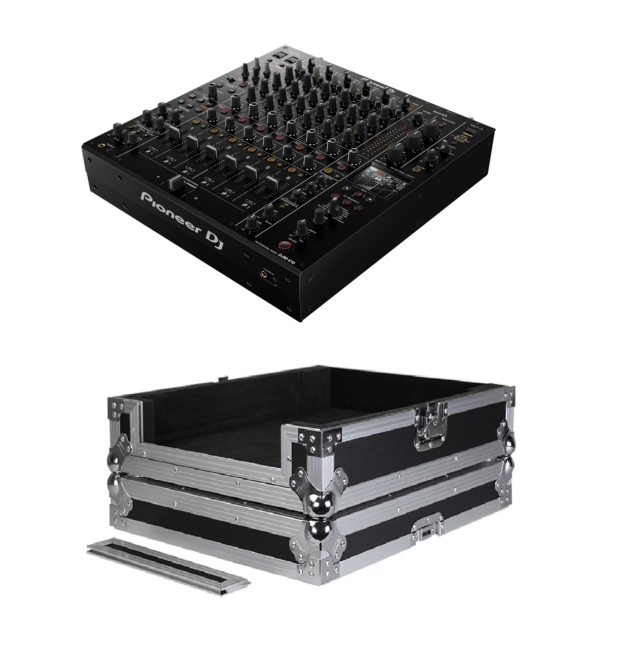 Pioneer Dj Djm-v10 + Fcm V10 - Pack Dj Avec Housse/flight/decksaver - Variation 1