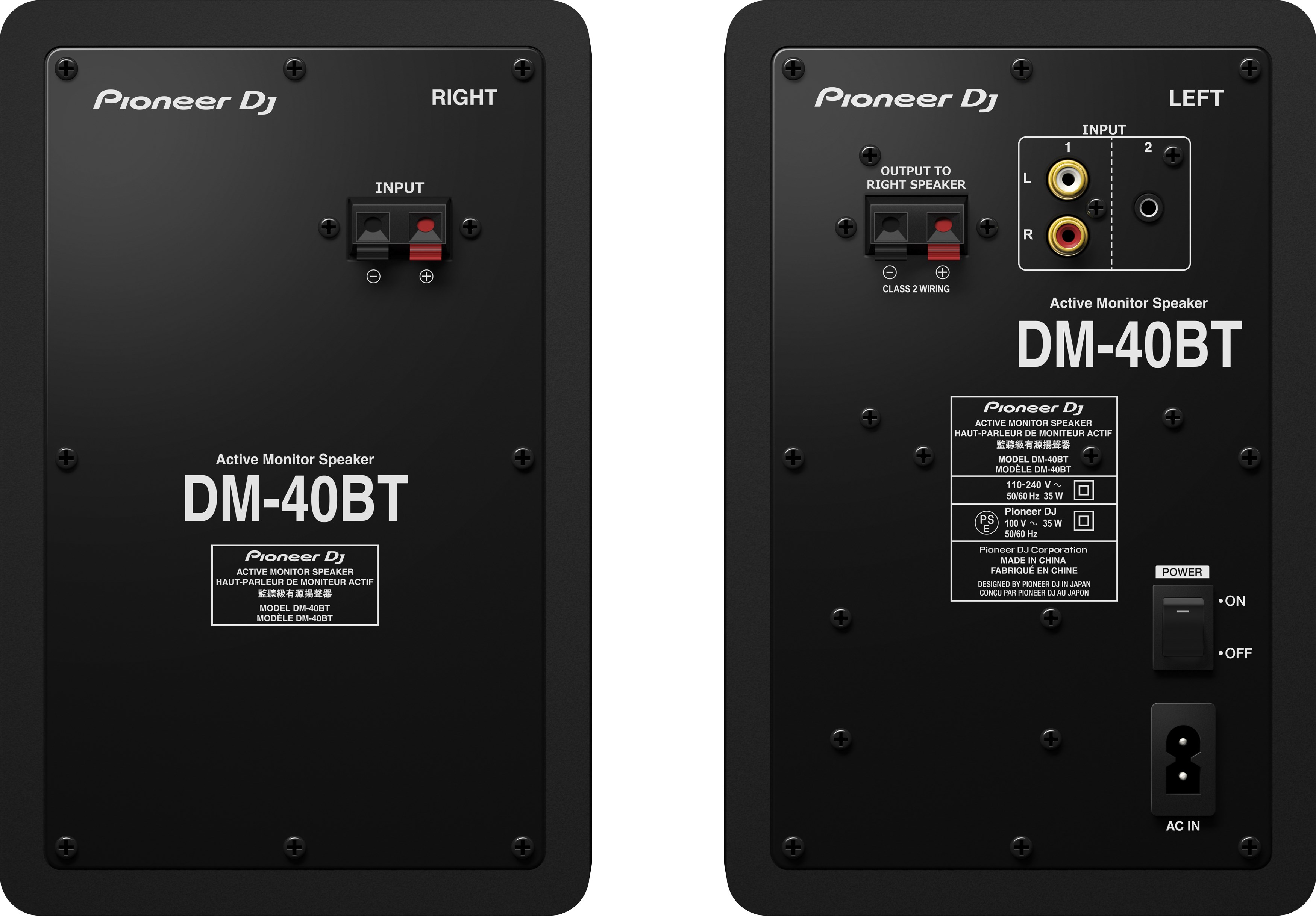 Pioneer Dj Dm-40bt - La Paire - Enceinte Monitoring Active - Variation 3