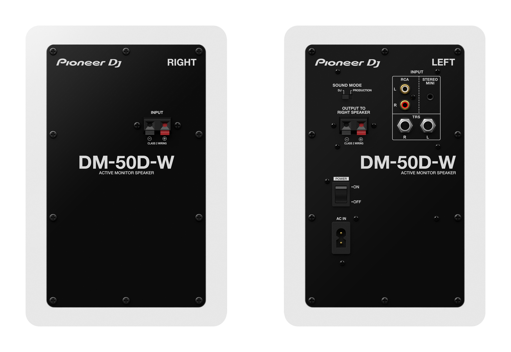 Pioneer Dj Dm-50d-w - La Paire - Enceinte Monitoring Active - Variation 1