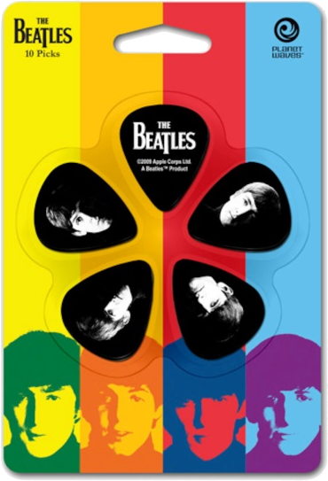 Planet Waves 10 Picks Collector The Beatles Stripes - 1cab4-15bt2 - MÉdiator & Onglet - Main picture