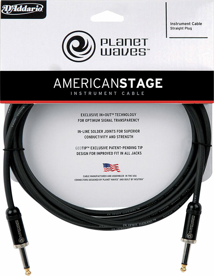 Planet Waves American Stage Jack-jack - 6m (20') - CÂble - Main picture
