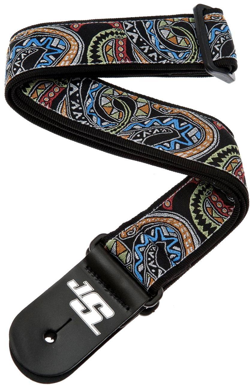 Sangle courroie Planet waves Joe Satriani Woven Snakes Mozaic 50JS04