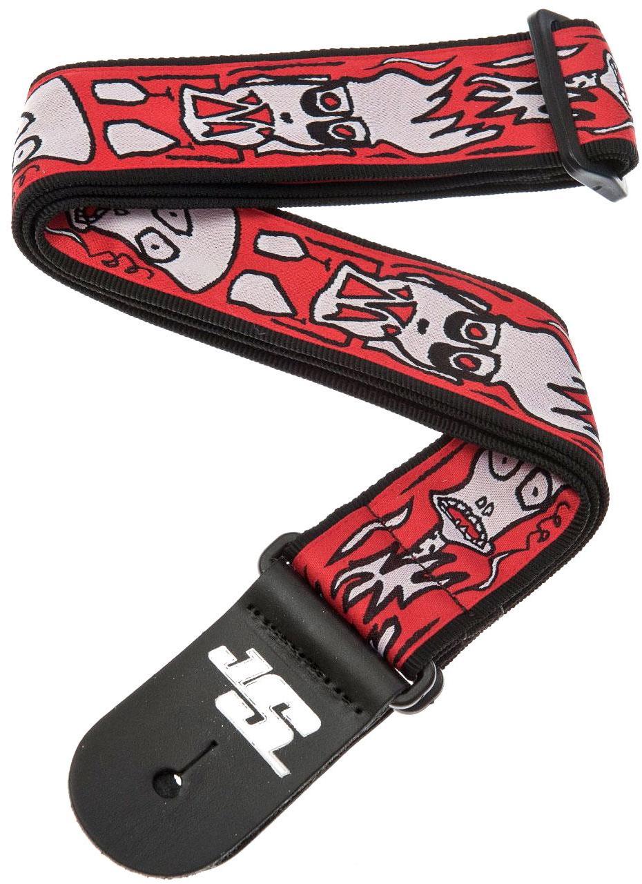 Sangle courroie Planet waves 50JS02 Nylon Strap Joe Satriani Woven Up In Flames