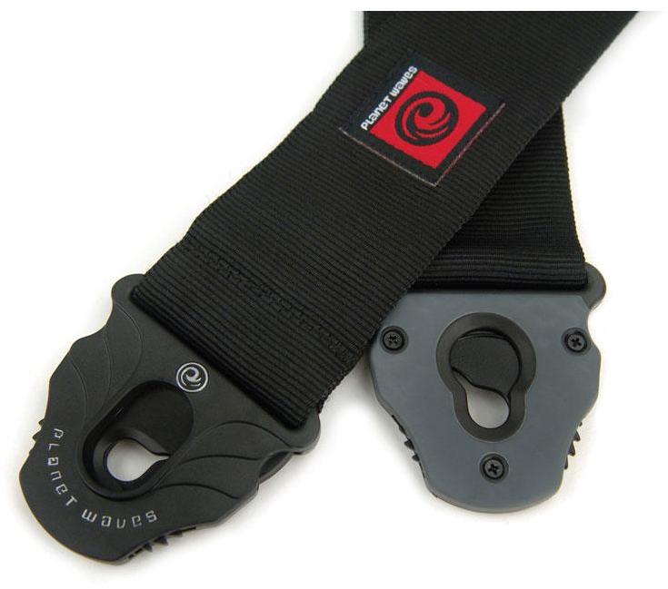 Sangle courroie Planet waves Courroies - Woven Lock Dark Side Black