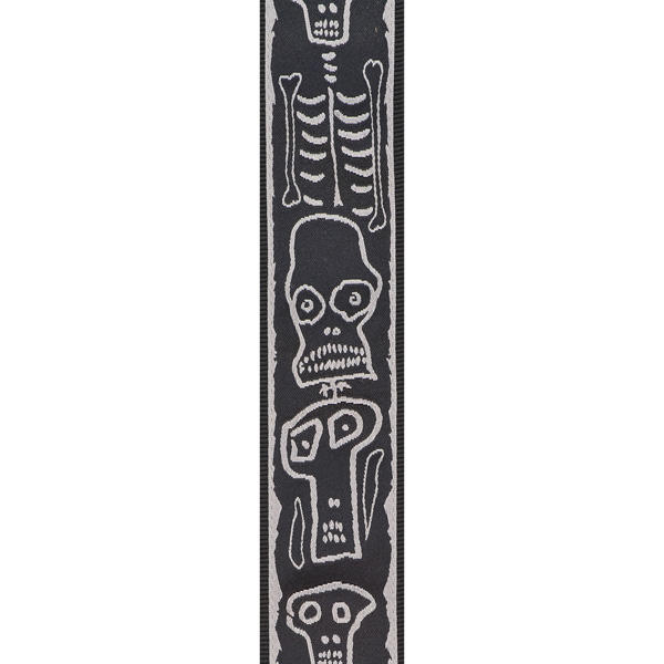 Planet Waves Joe Satriani Skull N Bones Woven Lock Signature Guitar Strap - Sangle Courroie - Variation 2