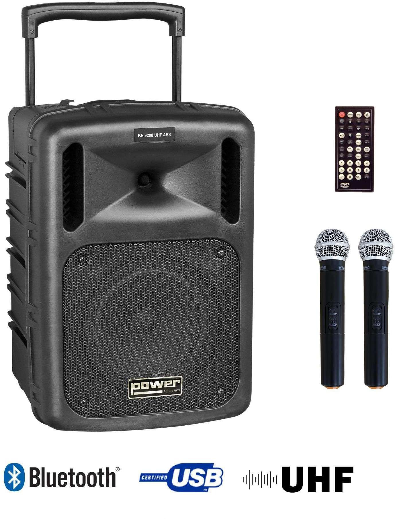 Sono portable Power acoustics BE 9208 UHF ABS