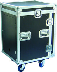 Flight case rack Power acoustics FCP 12 U Flight Case 12U + Plan Incline 10U
