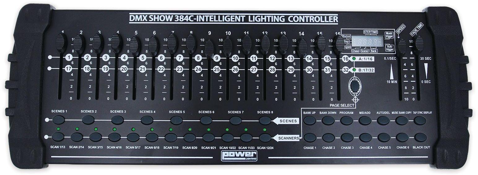 Contrôleur et interface dmx Power lighting Dmx Show 384C