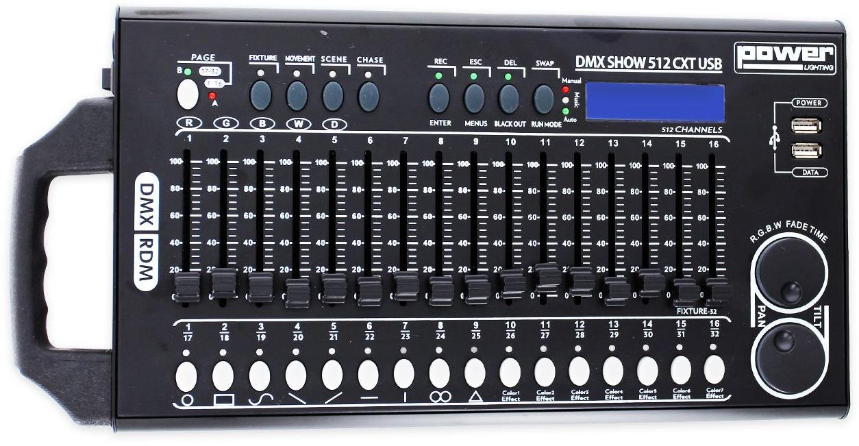 Contrôleur et interface dmx Power lighting DMX Show 512 CXT USB