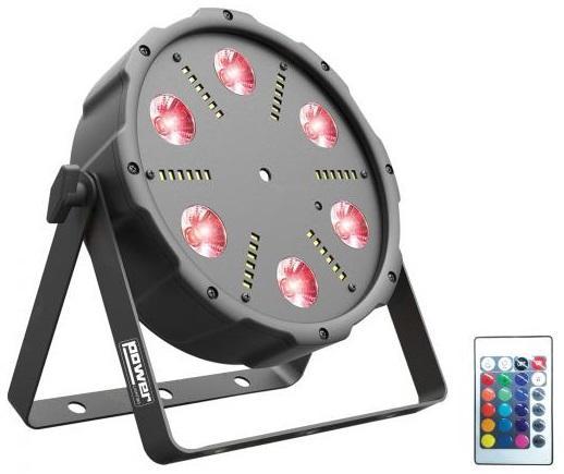 Projecteurs à leds Power lighting Par Slim 6x9W All-in-1