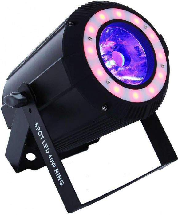 Multi-faisceaux & effet Power lighting Spot Led 40w ring